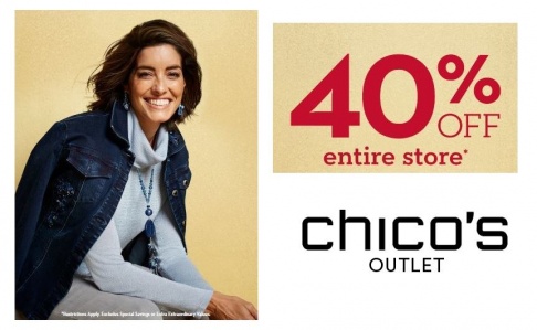 Chico's Outlet 40% Off Sale