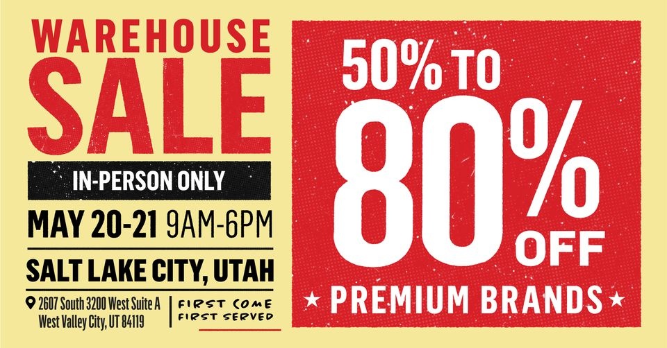 Backcountry Warehouse Sale - Utah